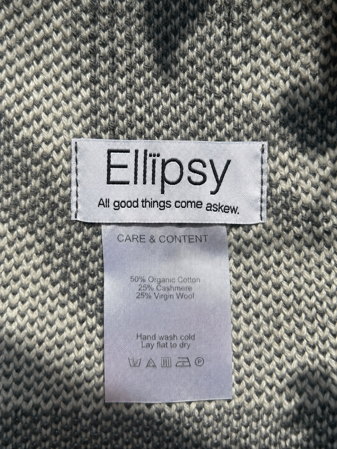 Zoetrope Bunny Scarf in Graphite Gray - Virgin Wool Cashmere Blend